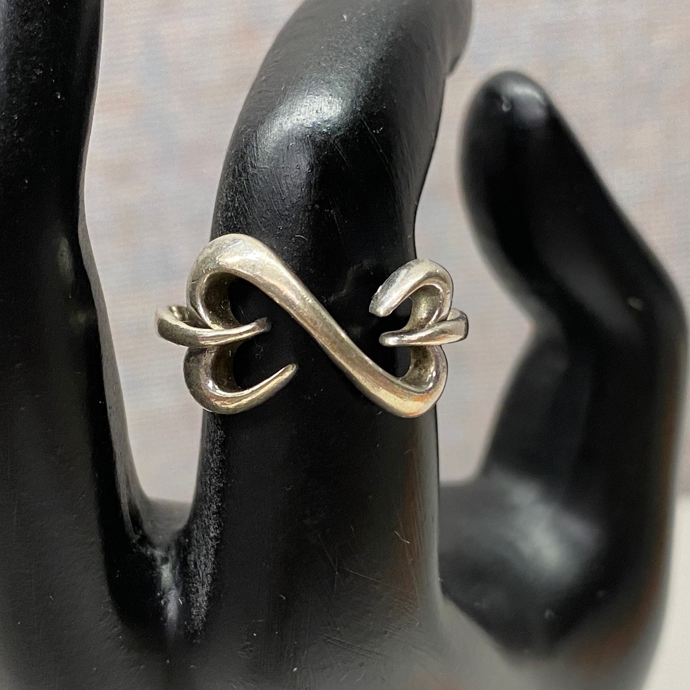 Jane Seymour Kay 925 Sterling Infinite Love Open Heart Promise Ring Size 6